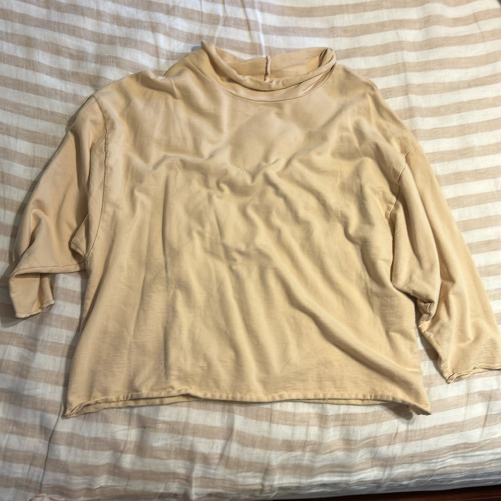 Honeydove natural beige mock neck size M